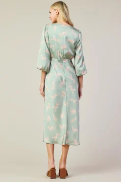 Cheetah Print Midi Dress