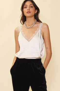 Lace Trim Cami Top