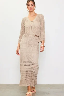 Longsleeve Open Knit Cardigan