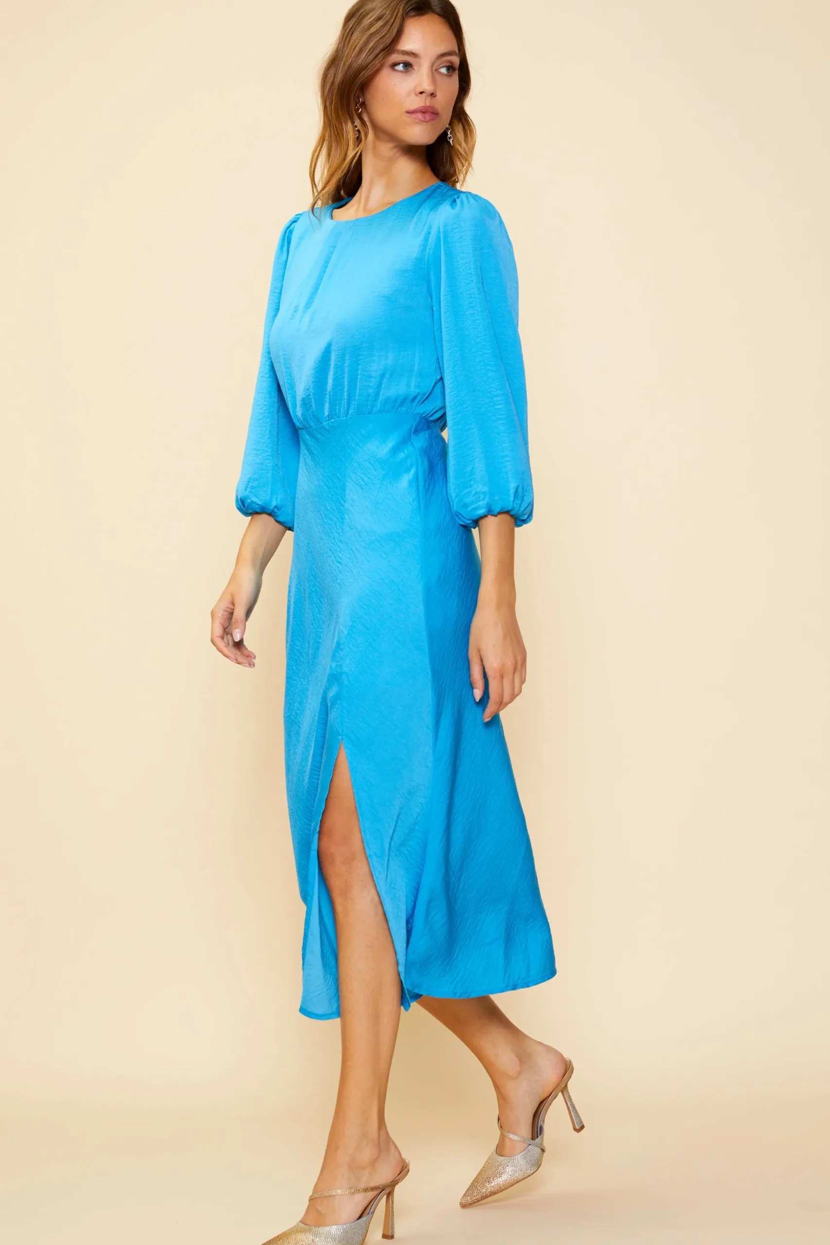 Mariela Front Slit Midi Dress