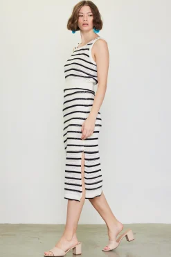 Nautical Stripe Crochet Skirt