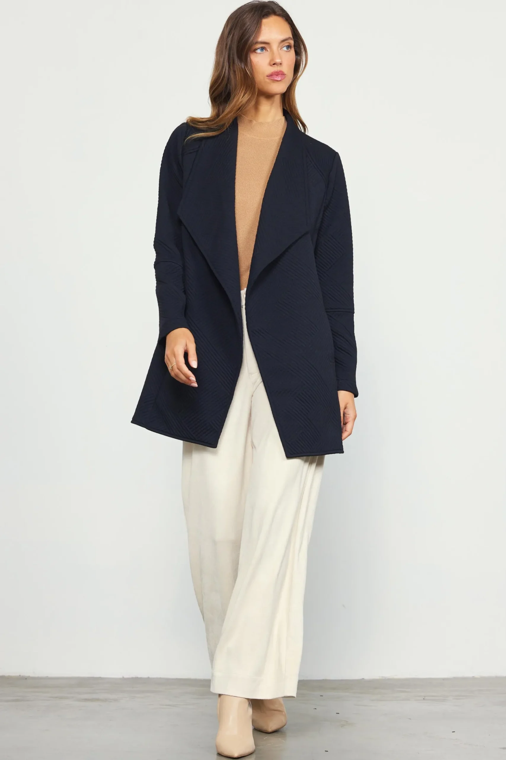 Open Front Knit Cardigan