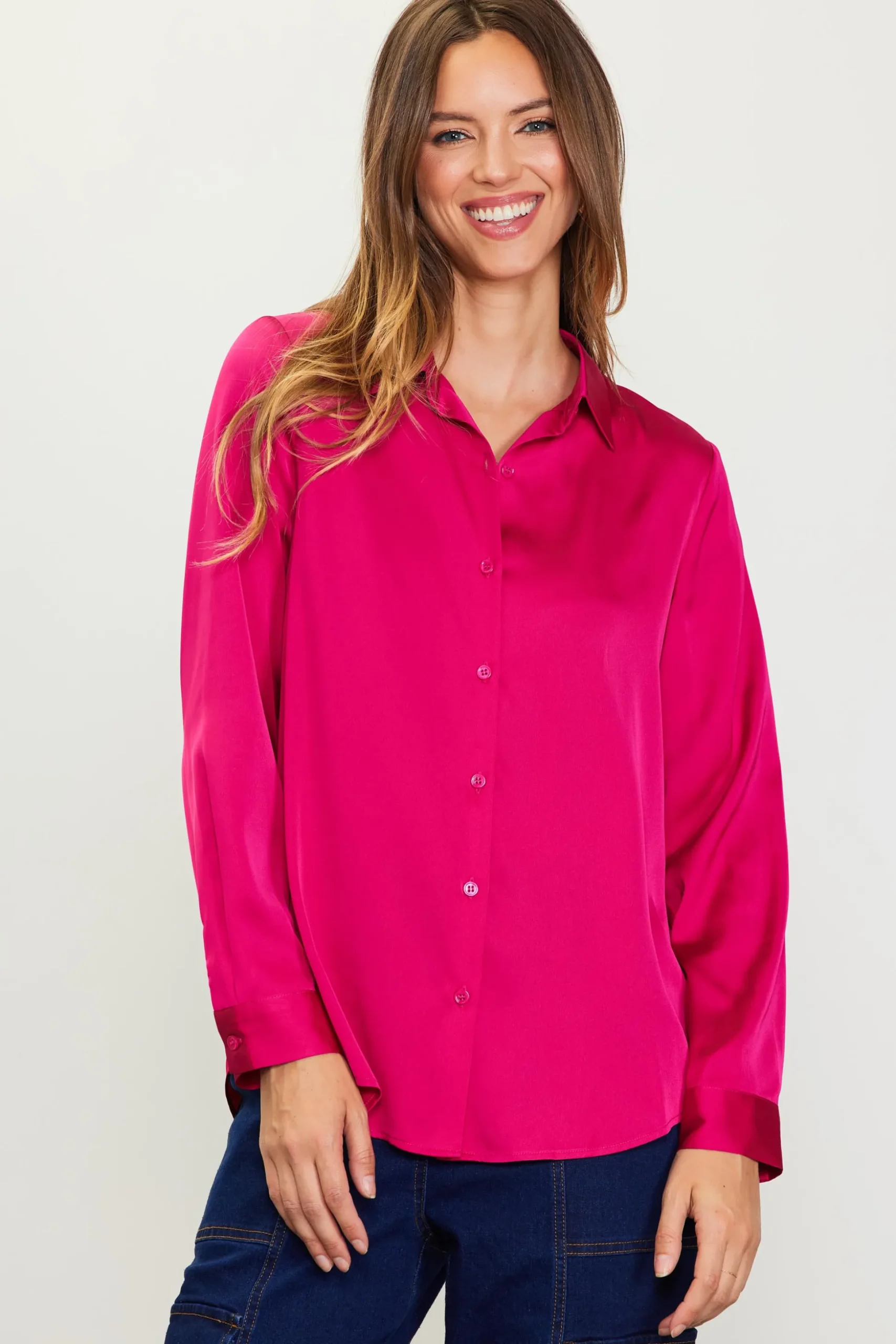 Recycled Classic Button Down Top