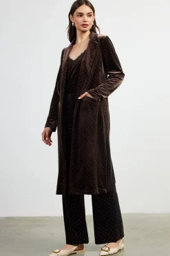 Rhinestone Velvet Duster