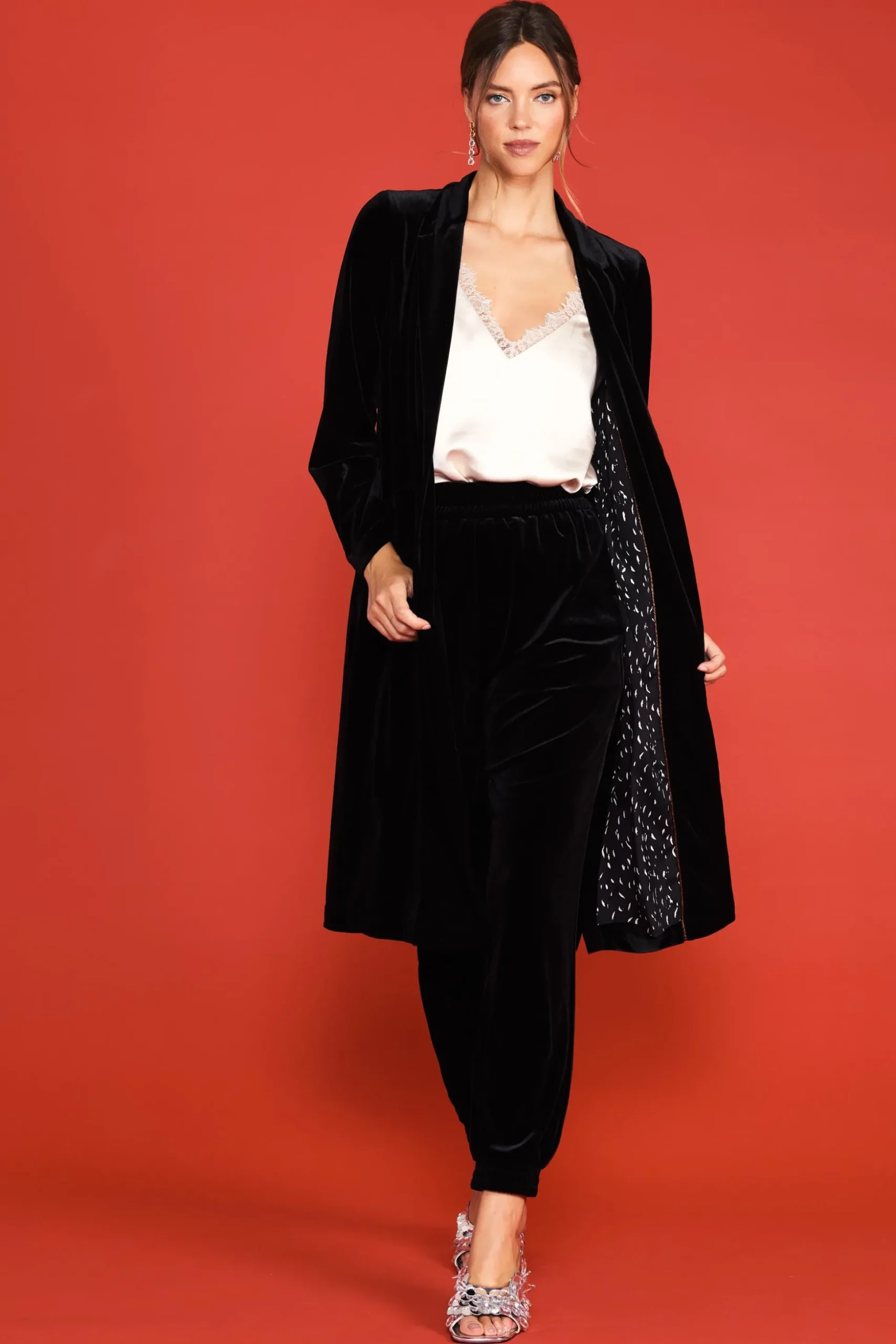Velvet Duster Coat