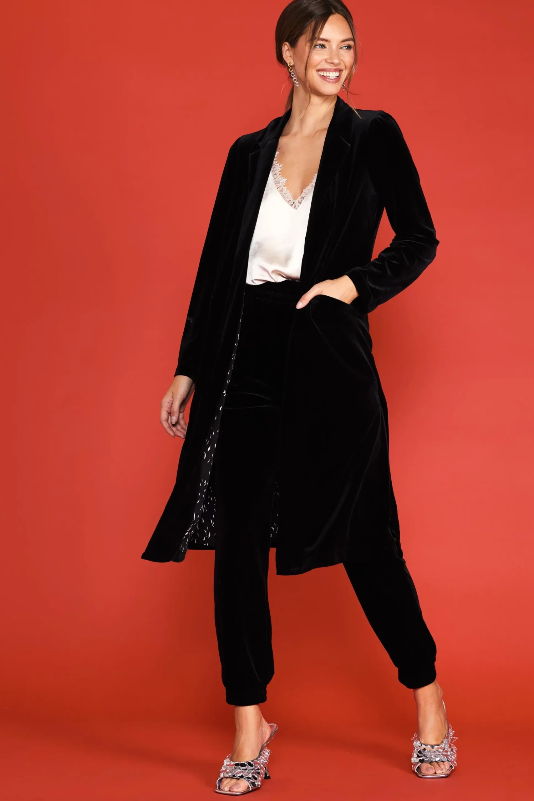 Velvet Duster Coat
