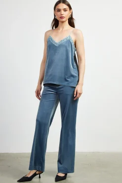 Velvet Lace Detail Cami